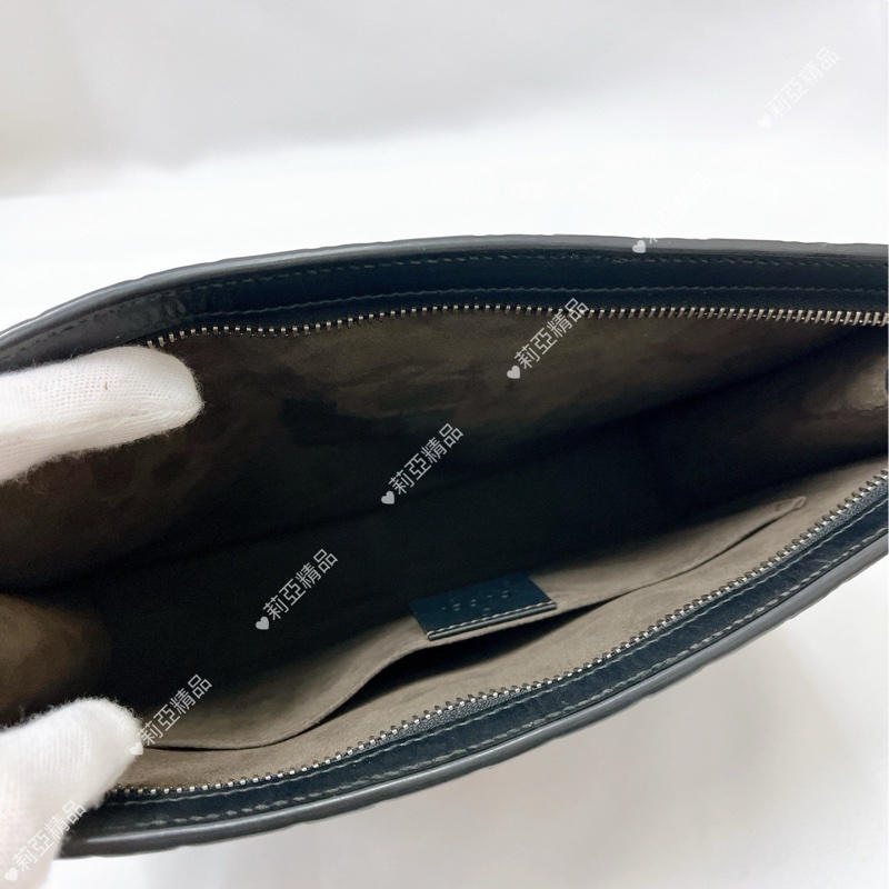 莉亞精品♡ Gucci 手拿包 黑 二手美品-11