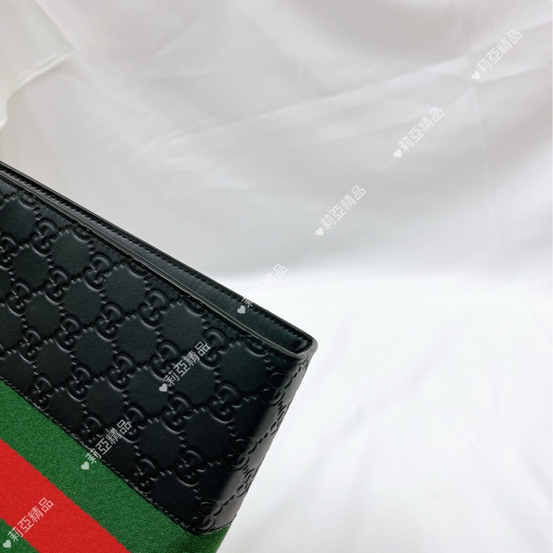 莉亞精品♡ Gucci 手拿包 黑 二手美品-12