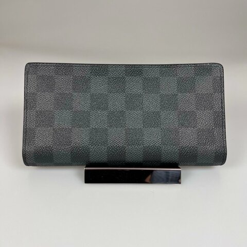 LV N62665/晶片款 黑棋盤格Brazza長夾