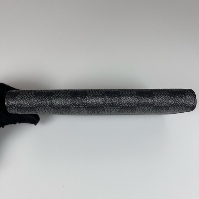 LV N62665/晶片款 黑棋盤格Brazza長夾-4