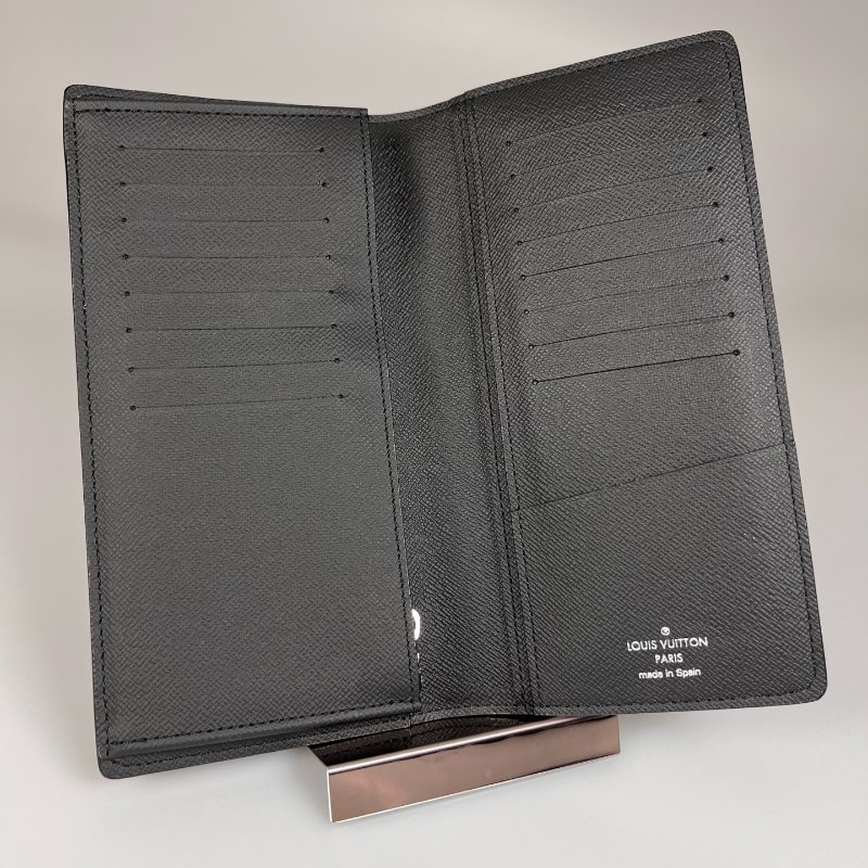 LV N62665/晶片款 黑棋盤格Brazza長夾-5