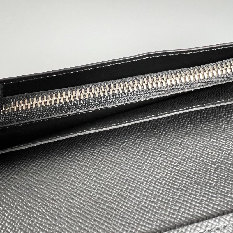 LV N62665/晶片款 黑棋盤格Brazza長夾-8