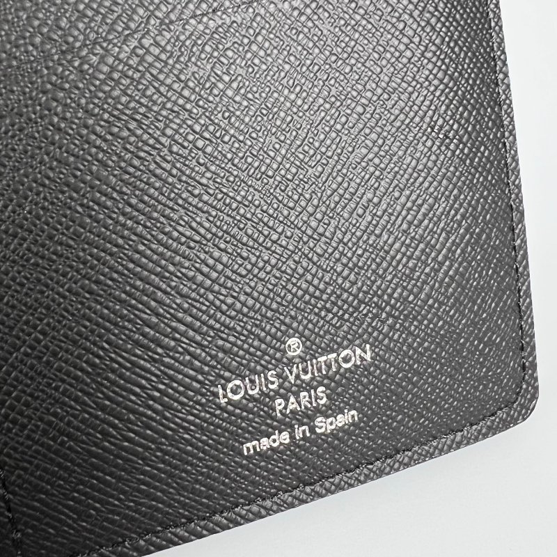 LV N62665/晶片款 黑棋盤格Brazza長夾-9