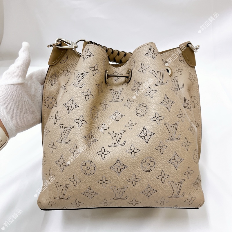 莉亞精品♡ LV 月光女神水桶包 大象灰 二手美品-4
