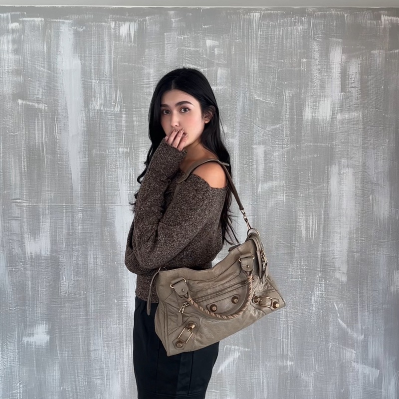 🏷️ Balenciaga 沙丘色機車包-2