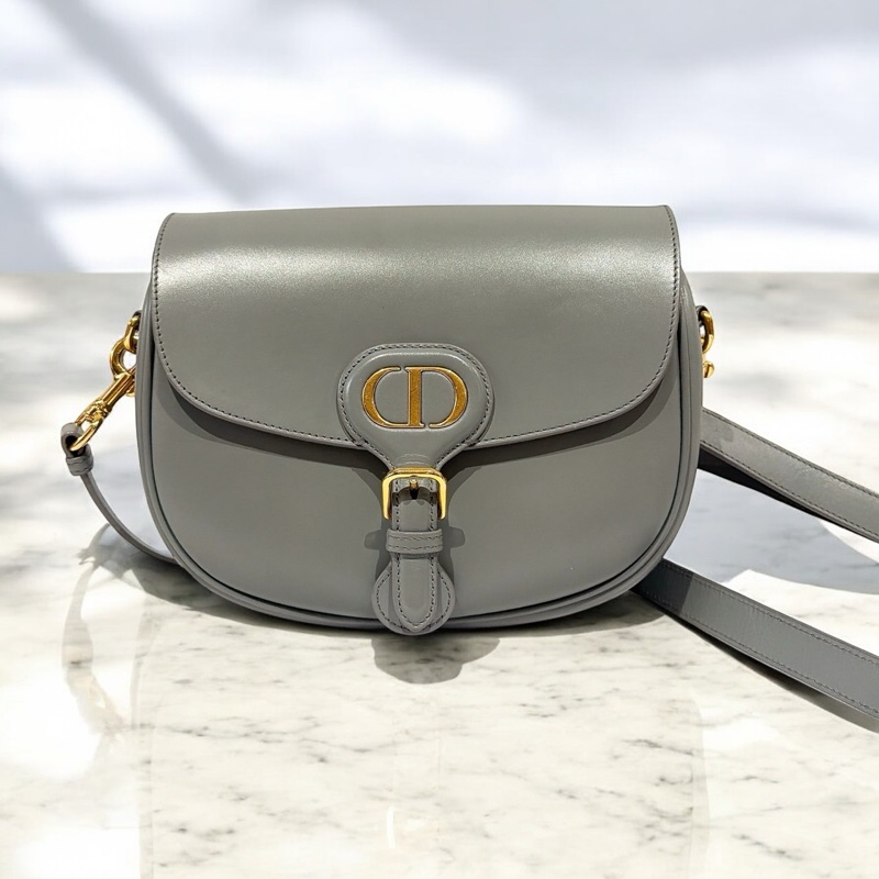 莉亞精品♡ Dior Bobby 中號 岩石灰 二手美包-0