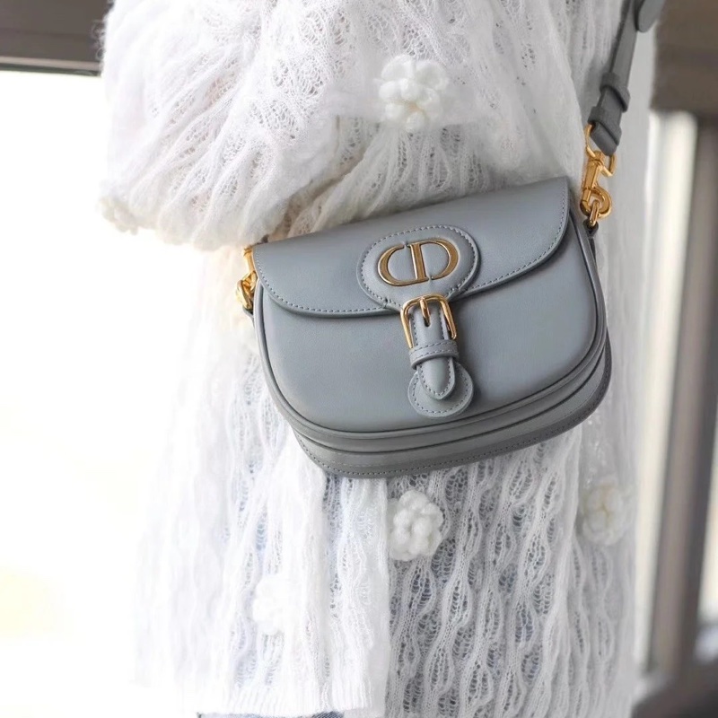 莉亞精品♡ Dior Bobby 中號 岩石灰 二手美包-1