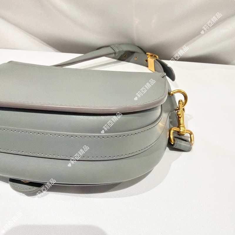 莉亞精品♡ Dior Bobby 中號 岩石灰 二手美包-6