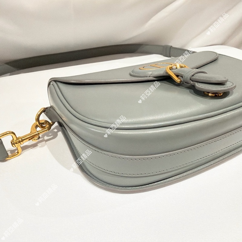 莉亞精品♡ Dior Bobby 中號 岩石灰 二手美包-7
