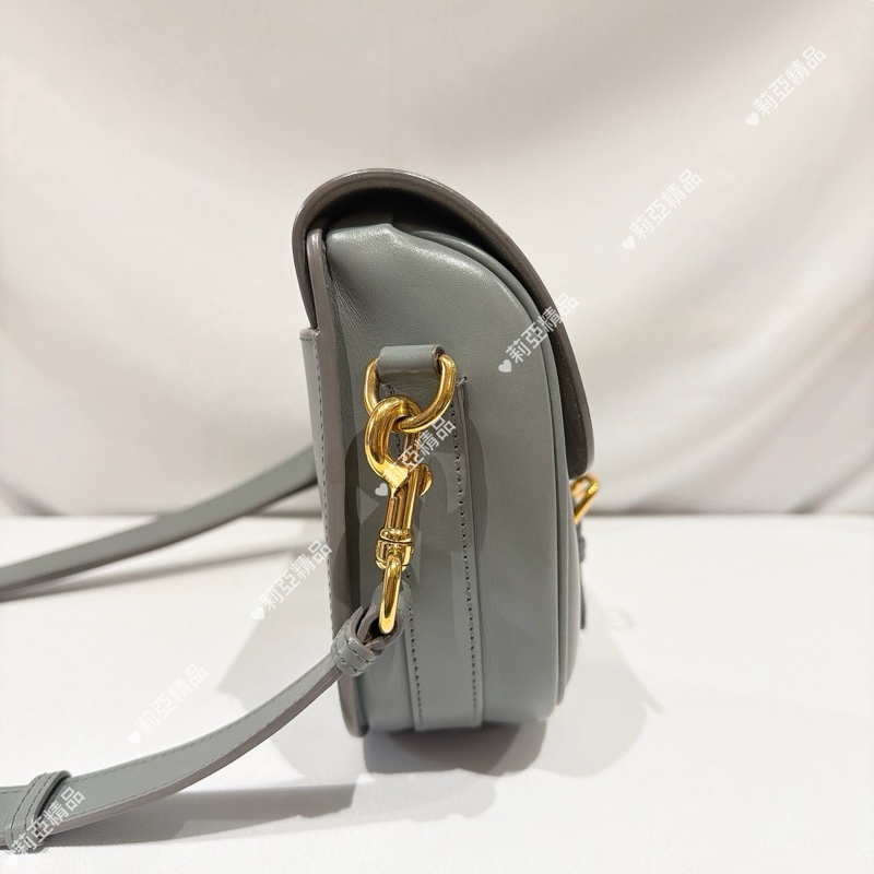 莉亞精品♡ Dior Bobby 中號 岩石灰 二手美包-14