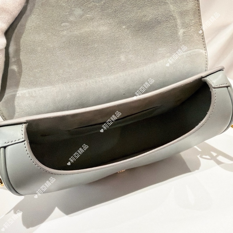 莉亞精品♡ Dior Bobby 中號 岩石灰 二手美包-17