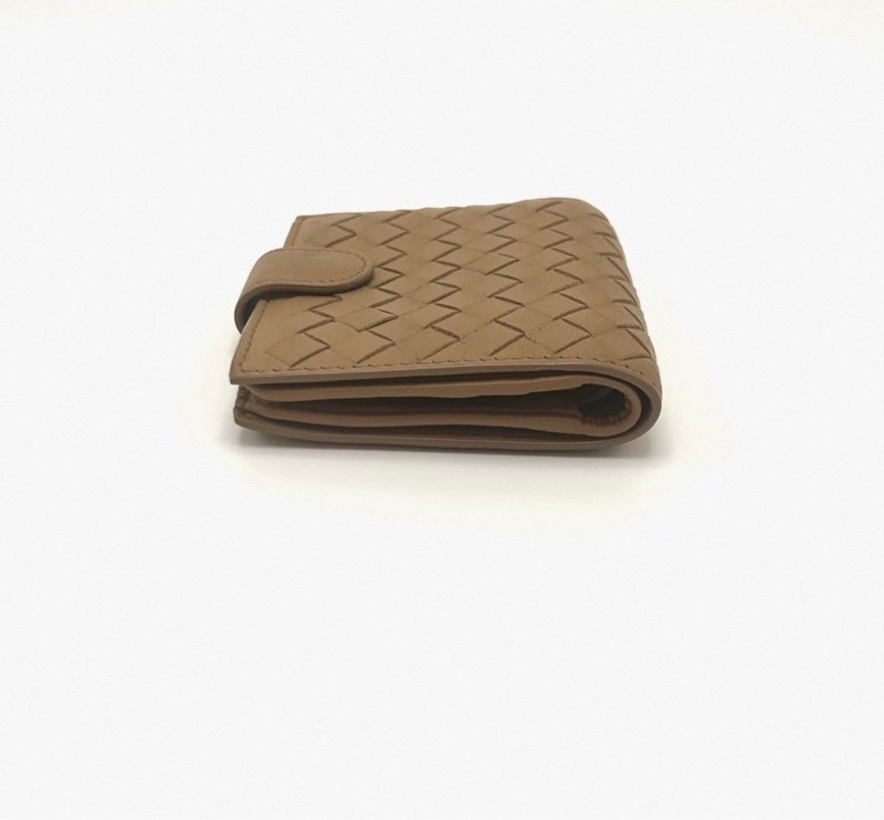 BV 沙色編織零錢小卡包 8.5*9.5*1 98新-3