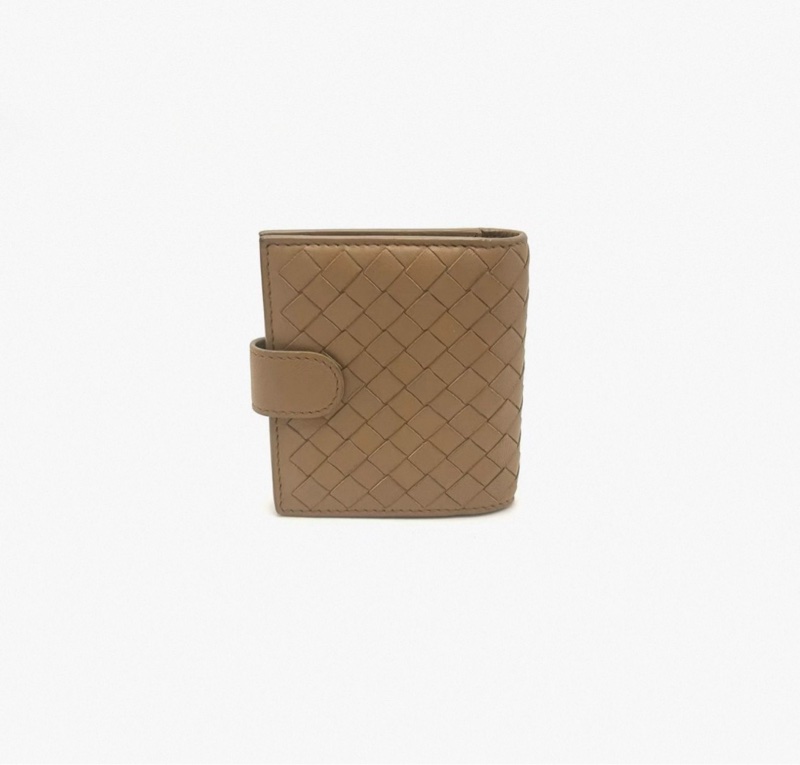 BV 沙色編織零錢小卡包 8.5*9.5*1 98新-4