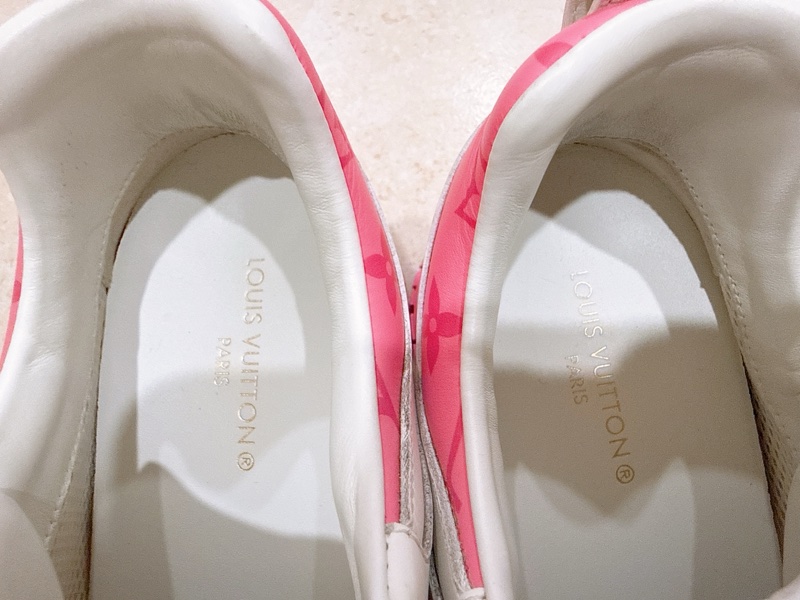 Louis Vuitton Run Away Sneaker粉色老花運動鞋-7