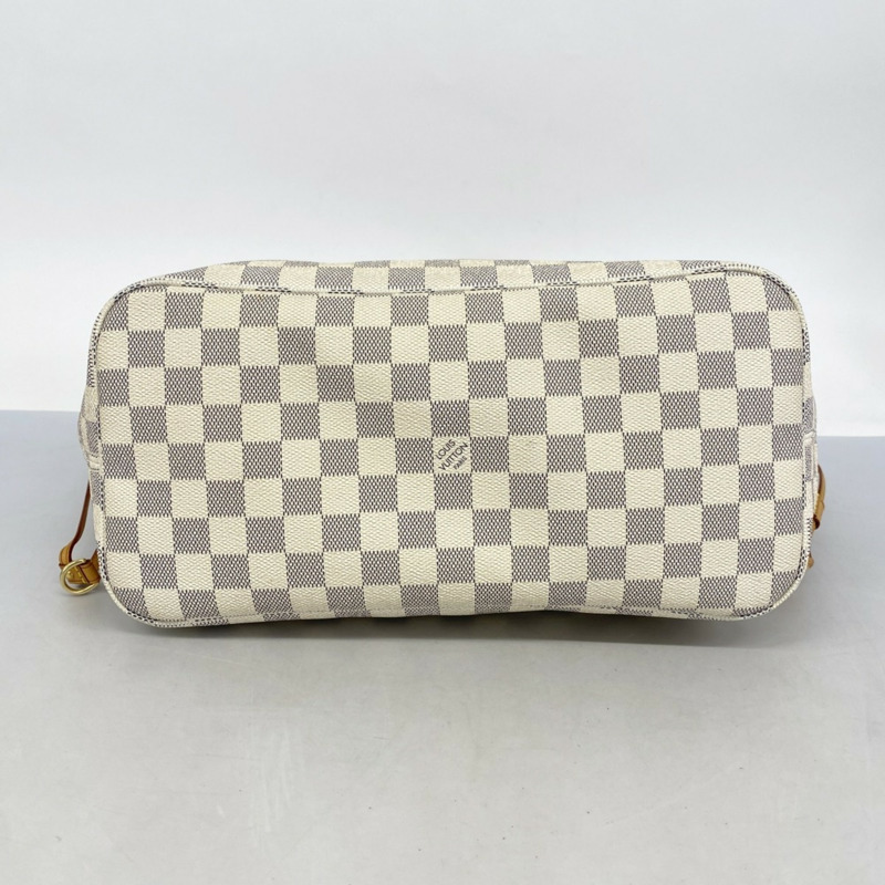 路易威登 Damier Azur Neverfull MM 手提包 N51107 白色 女士-2