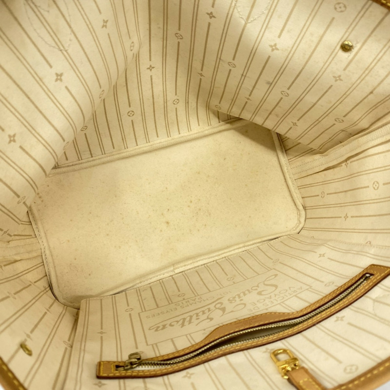 路易威登 Damier Azur Neverfull MM 手提包 N51107 白色 女士-3