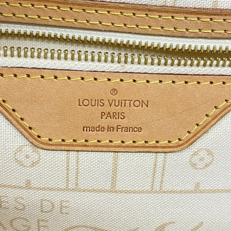 路易威登 Damier Azur Neverfull MM 手提包 N51107 白色 女士-4