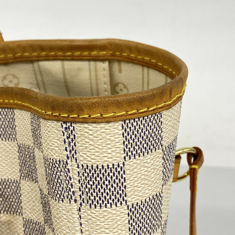 路易威登 Damier Azur Neverfull MM 手提包 N51107 白色 女士-6