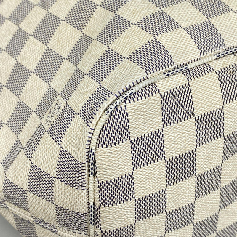 路易威登 Damier Azur Neverfull MM 手提包 N51107 白色 女士-8