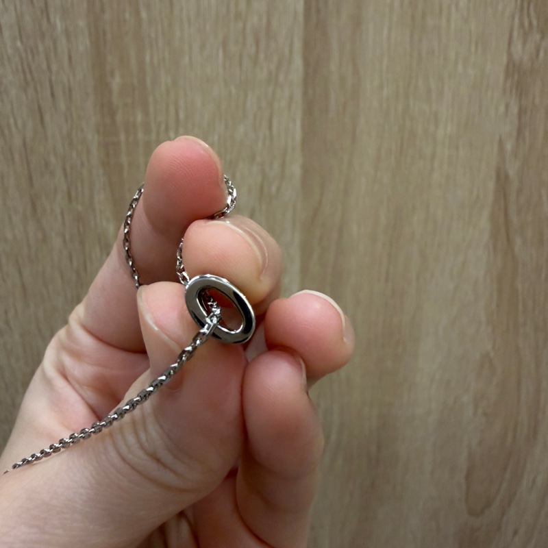 Hermes 銀鏈黑H Mini Pop H項鍊-1
