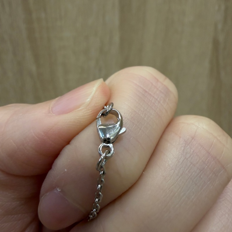 Hermes 銀鏈黑H Mini Pop H項鍊-6