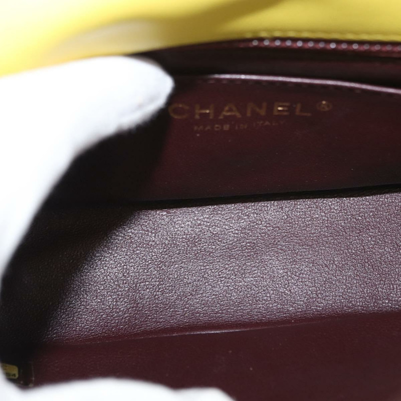 【日本直送】香奈兒絎縫鏈條肩背包 棉質 金 CC 標誌 Auth 156510V-10