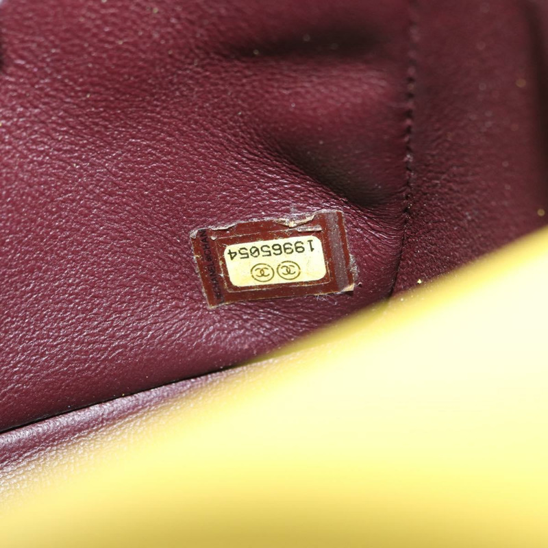 【日本直送】香奈兒絎縫鏈條肩背包 棉質 金 CC 標誌 Auth 156510V-11