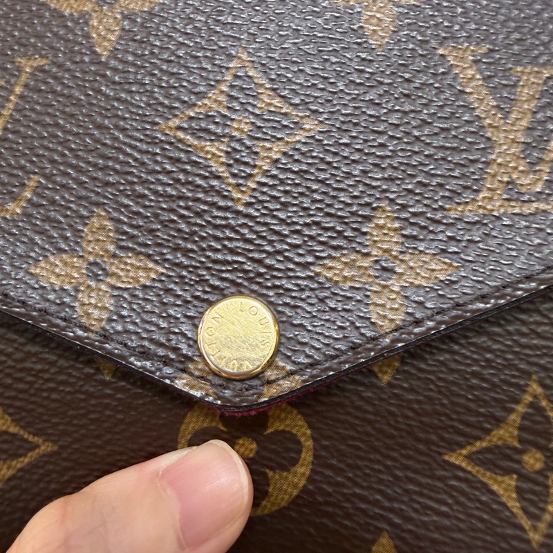 LV 原花金釦三合一鍊包M81896-1