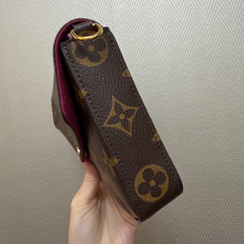 LV 原花金釦三合一鍊包M81896-2