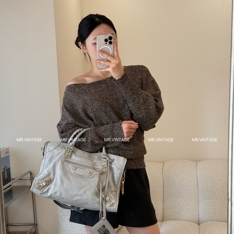 🏷️ Balenciaga 霧霾藍機車包