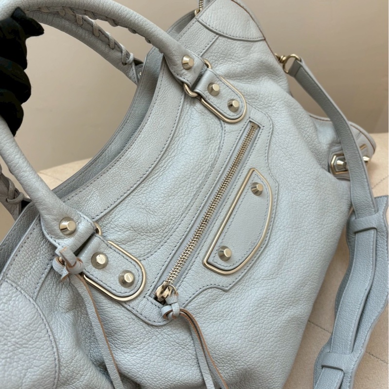 🏷️ Balenciaga 霧霾藍機車包-8