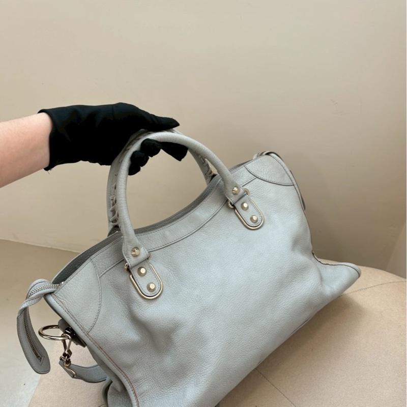 🏷️ Balenciaga 霧霾藍機車包-13