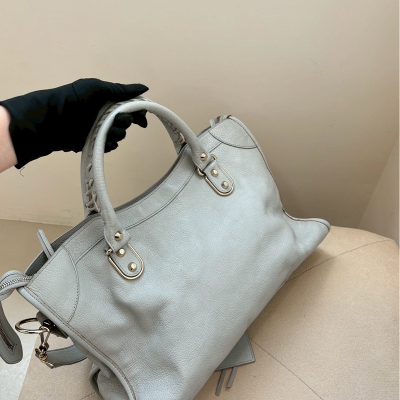 🏷️ Balenciaga 霧霾藍機車包-14