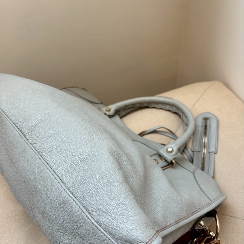 🏷️ Balenciaga 霧霾藍機車包-16