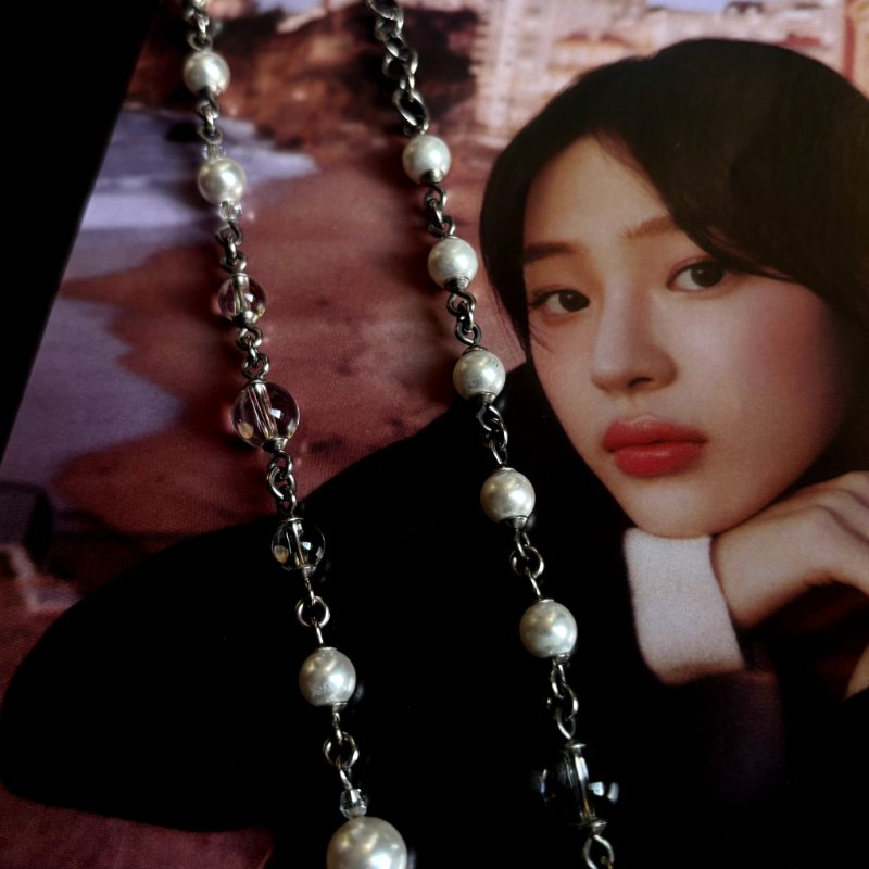 ::CHANEL:: Pearl & Crystal Pendant Necklace 珍珠串飾項鍊 頸鍊-6