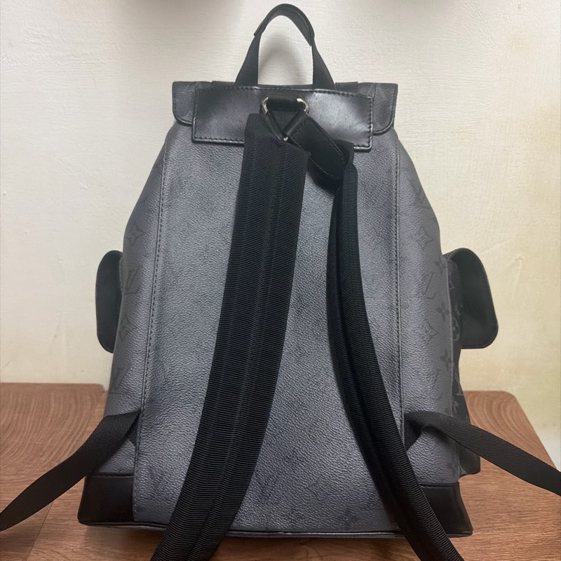 LV Christopher PM 後背包 黑灰老花 芯片款 M46331-1