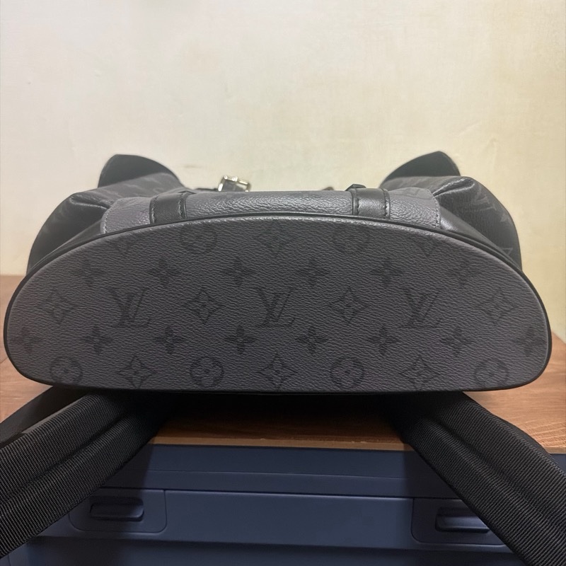 LV Christopher PM 後背包 黑灰老花 芯片款 M46331-2