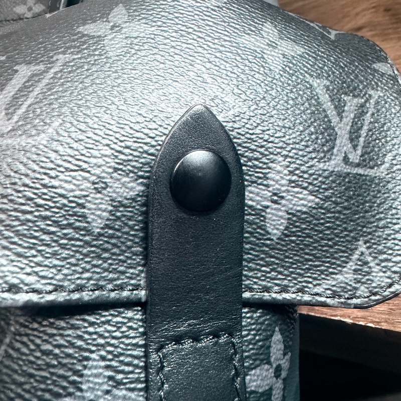 LV Christopher PM 後背包 黑灰老花 芯片款 M46331-17