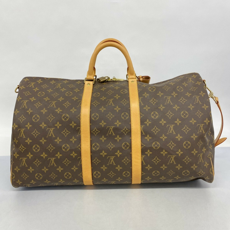 路易威登 Monogram Keepall Bandouliere 55 波士頓包 M41414 棕色 男女款-14