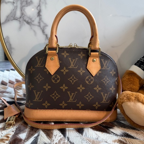 LV Alma BB 原花紋小款艾瑪包 貝殼包/手提斜背包