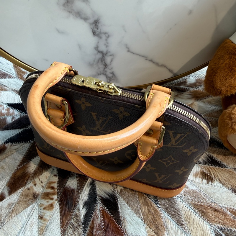 LV Alma BB 原花紋小款艾瑪包 貝殼包/手提斜背包-5