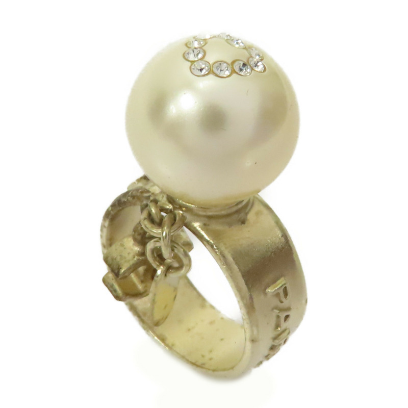 金色 PVC 金屬 鍍金 戒指 US#6【CHANEL 香奈兒】-1