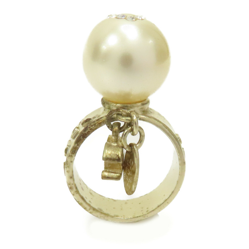 金色 PVC 金屬 鍍金 戒指 US#6【CHANEL 香奈兒】-2