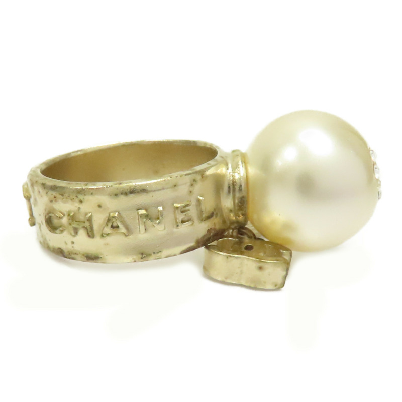 金色 PVC 金屬 鍍金 戒指 US#6【CHANEL 香奈兒】-6