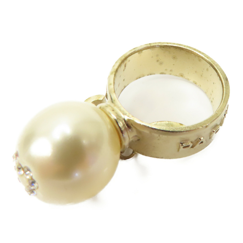 金色 PVC 金屬 鍍金 戒指 US#6【CHANEL 香奈兒】-8