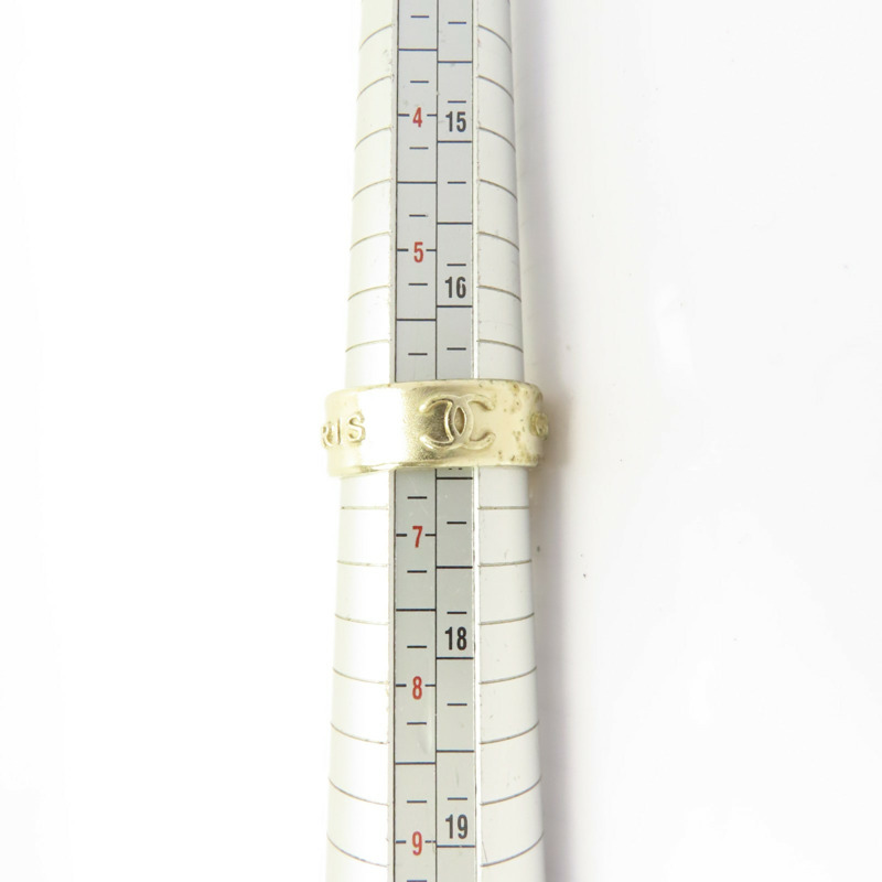 金色 PVC 金屬 鍍金 戒指 US#6【CHANEL 香奈兒】-11