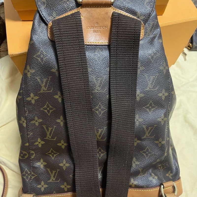 Lv 中古老花大號雙肩包-1