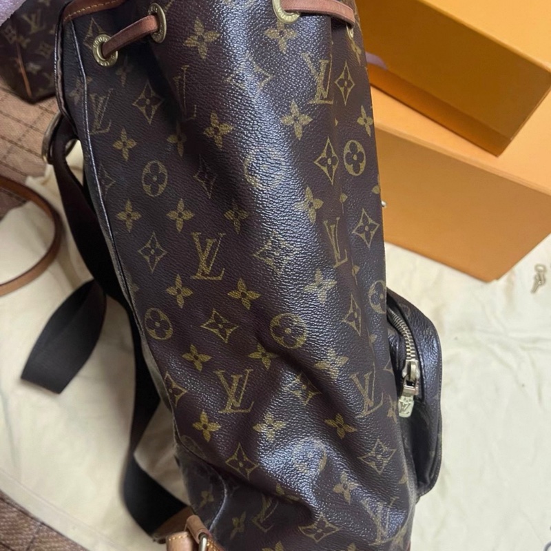 Lv 中古老花大號雙肩包-2