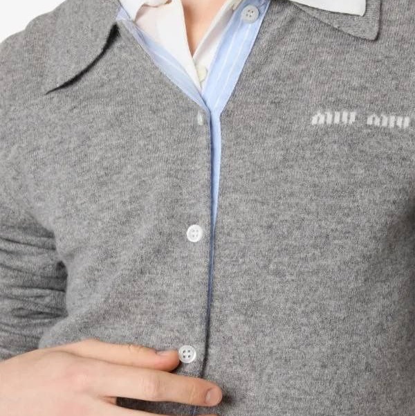 miumiu 羊絨polo毛衣襯衫-6