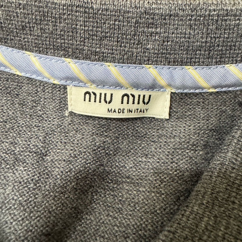 miumiu 羊絨polo毛衣襯衫-9